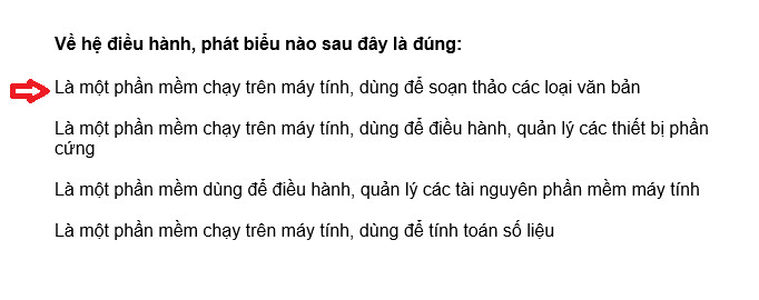 Cách khoanh tròn đáp án trong Word