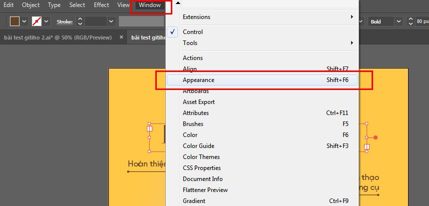 Viền chữ trong Photoshop và Illustrator 9