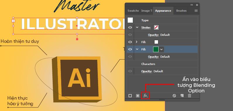 Viền chữ trong Photoshop và Illustrator 11