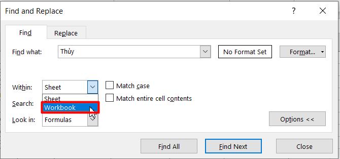 Hướng dẫn 3 cách tìm tên trong Excel chính xác nhất