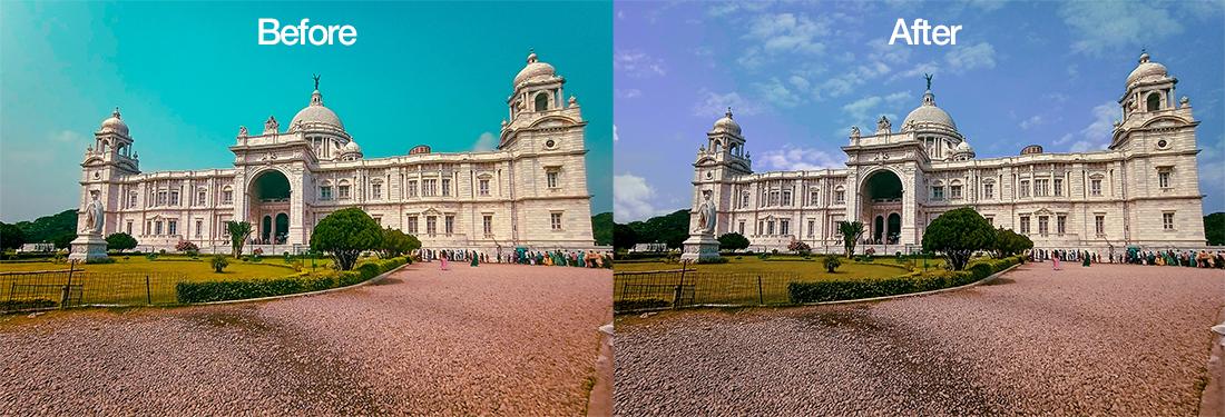 Ghép ảnh mây trời 10