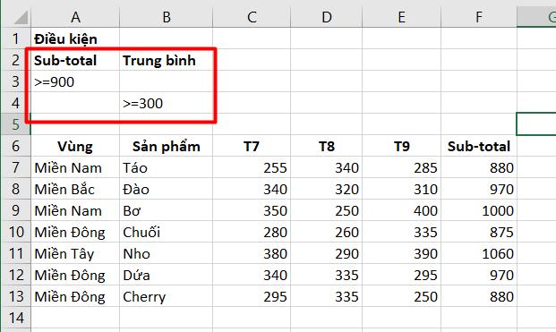 Tất tần tật về cách dùng Advanced Filter trong Excel có ví dụ chi tiết