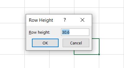 Cách điều chỉnh kích thước ô trong excel