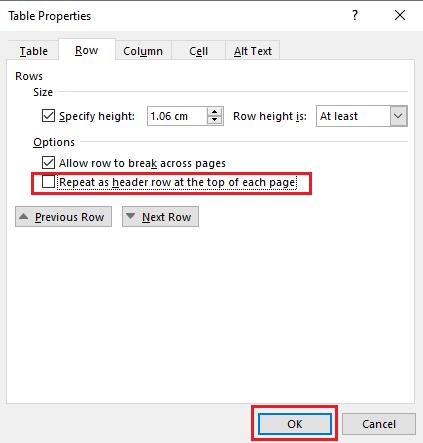 Hướng dẫn cách lặp lại tiêu đề trong Word cực nhanh gọn