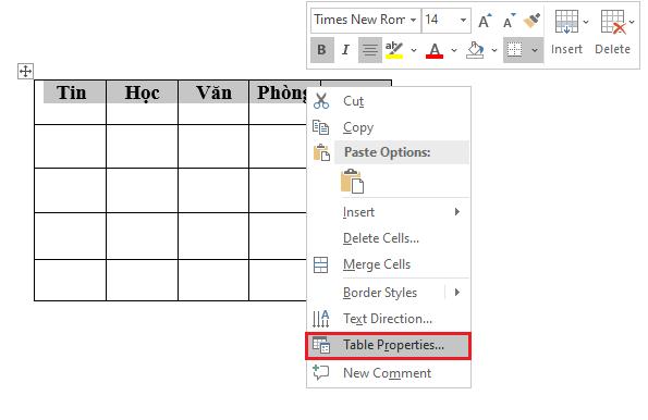 cách lặp lại tiêu đề trong Word