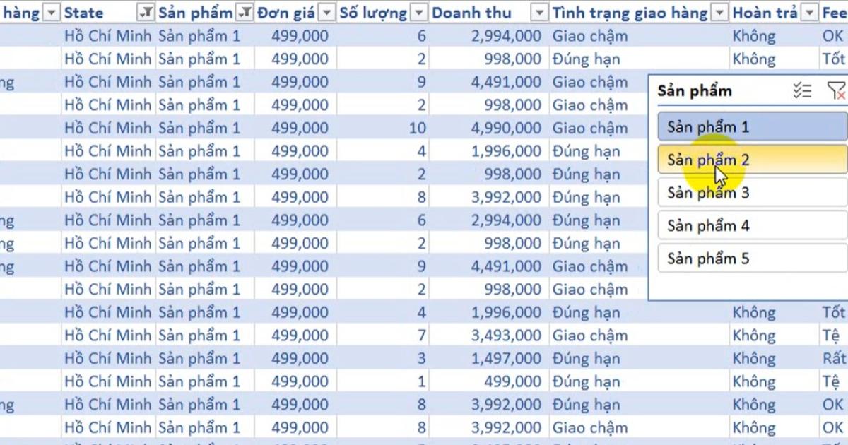 Hướng dẫn cách tạo bảng trong Excel với Format As Table