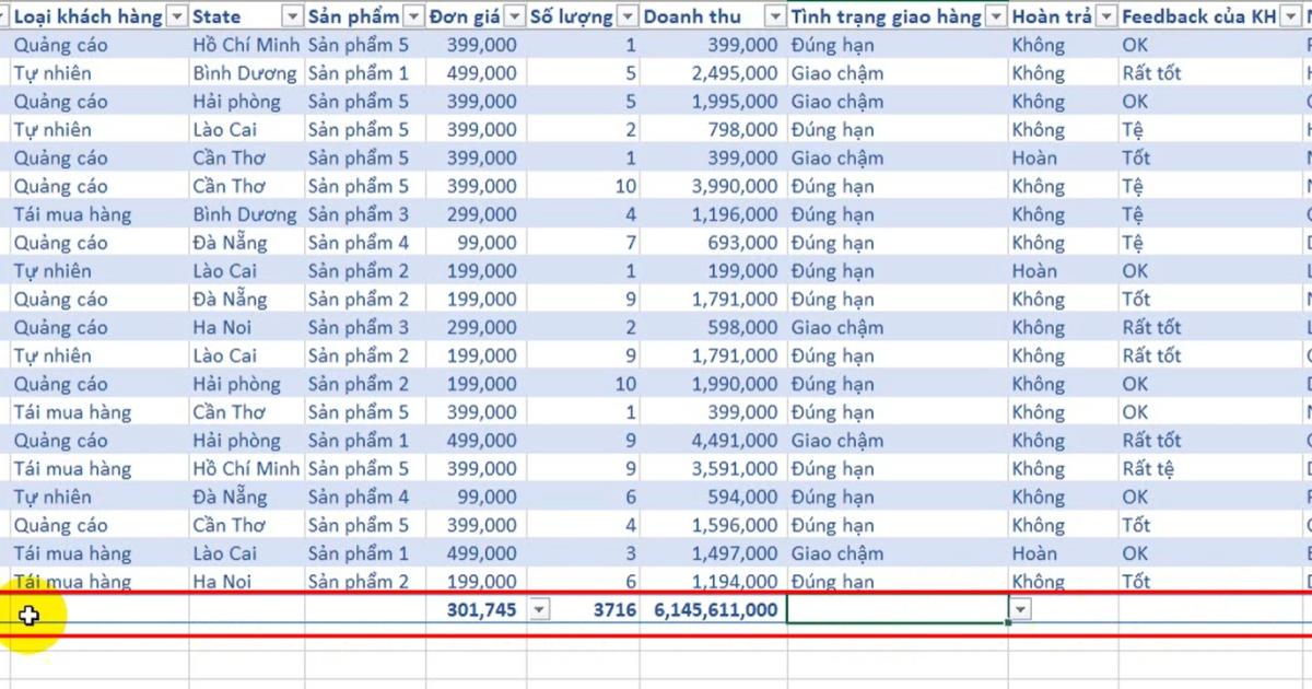 Hướng dẫn cách tạo bảng trong Excel với Format As Table