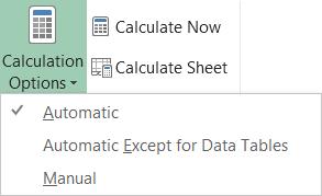 Hướng dẫn cách thiết lập chế độ tính toán Calculation trong Excel
