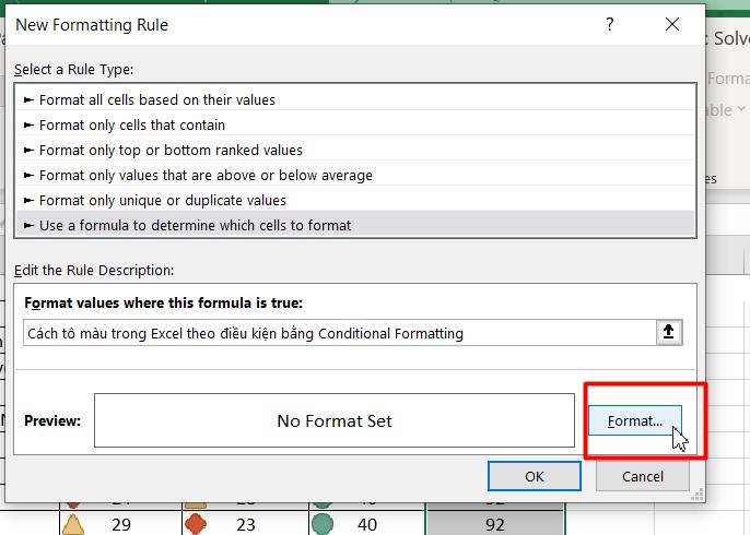 Cách tô màu có điều kiện trong Excel với Conditional Formatting 4