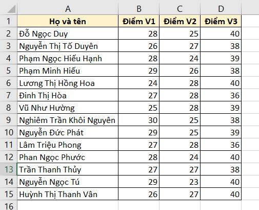 Cách sắp xếp tên theo ABC trong Excel khi họ và tên ở cùng cột 10
