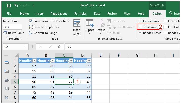 Hướng dẫn cách thêm dòng tổng từng phần và toàn bảng trong Excel