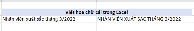 Hướng dẫn cách viết hoa chữ cái đầu trong Excel cực đơn giản