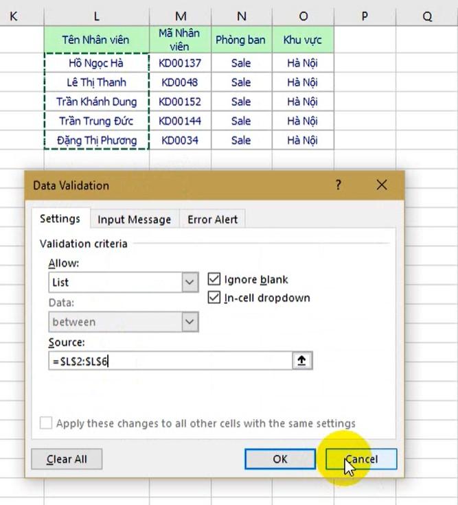 Data Validation là gì? Cách quản lý dữ liệu đầu vào với Data Validation