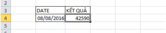 Cách dùng hàm DATEVALUE chuyển ngày tháng trong Excel thành số sê-ri