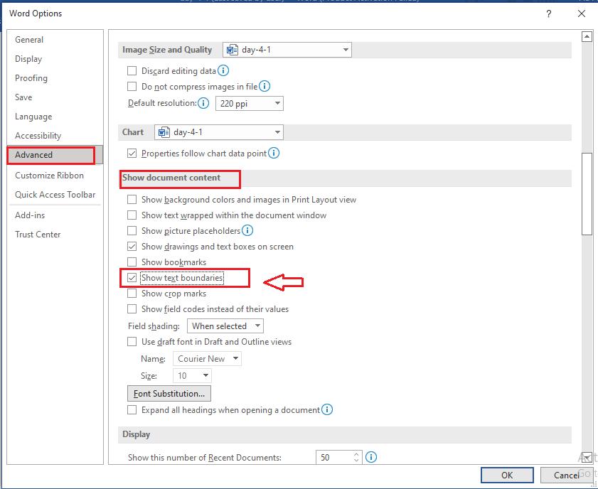 Cách hiện đường căn lề trong Word