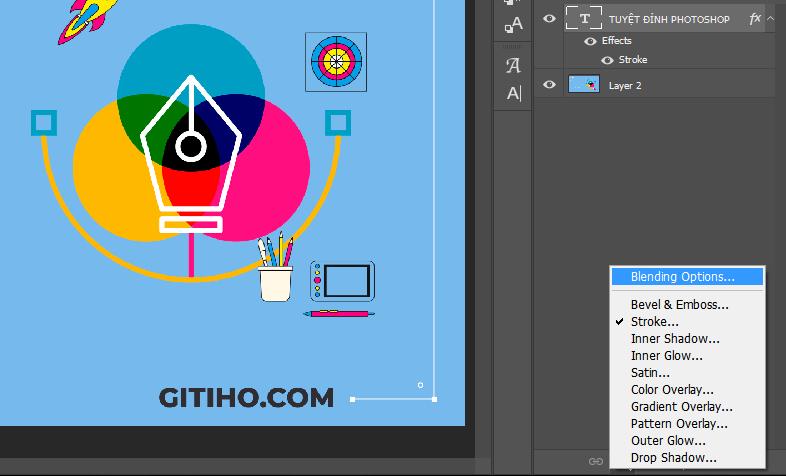 Viền chữ trong Photoshop và Illustrator 5