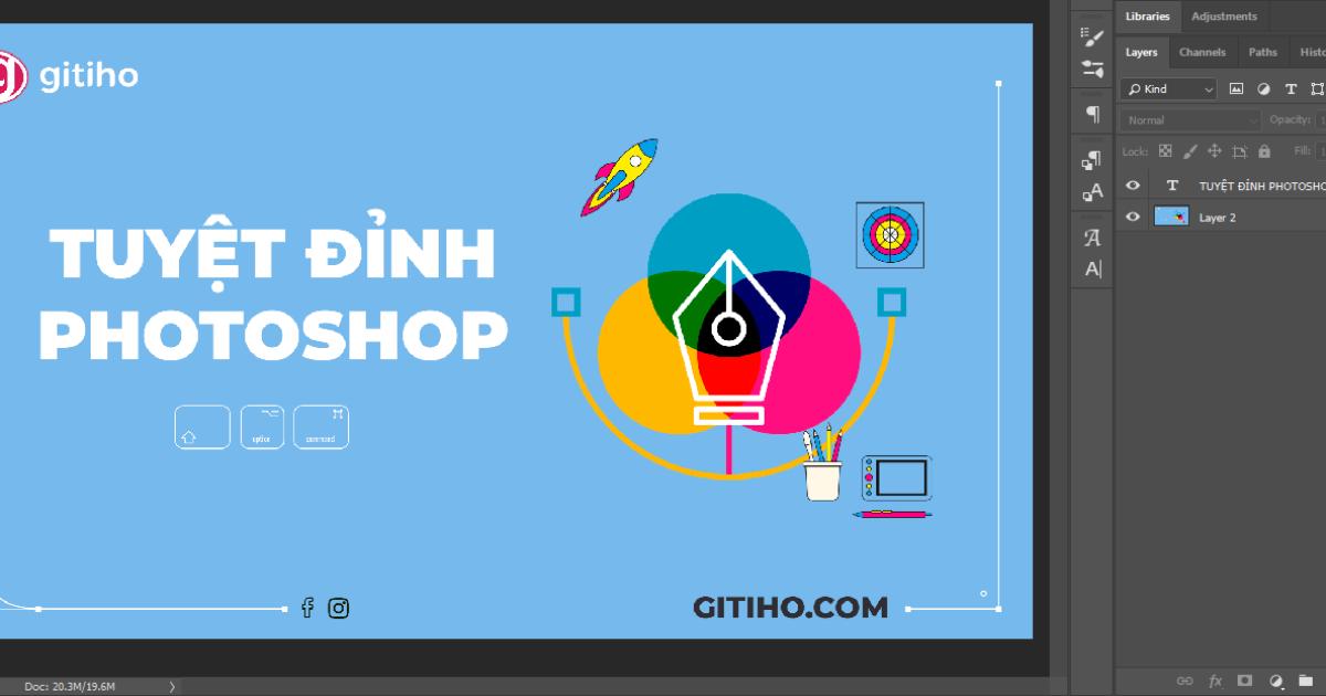 Viền chữ trong Photoshop và Illustrator