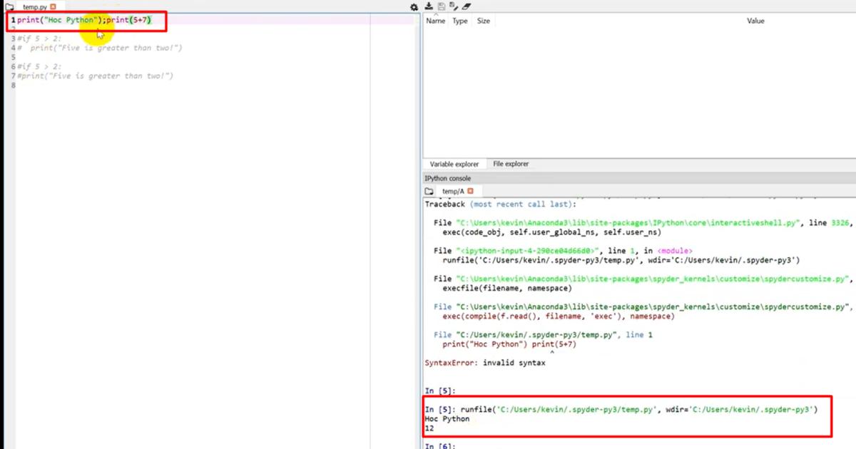 Lưu ý quan trọng và những quy tắc đầu tiên trong Python