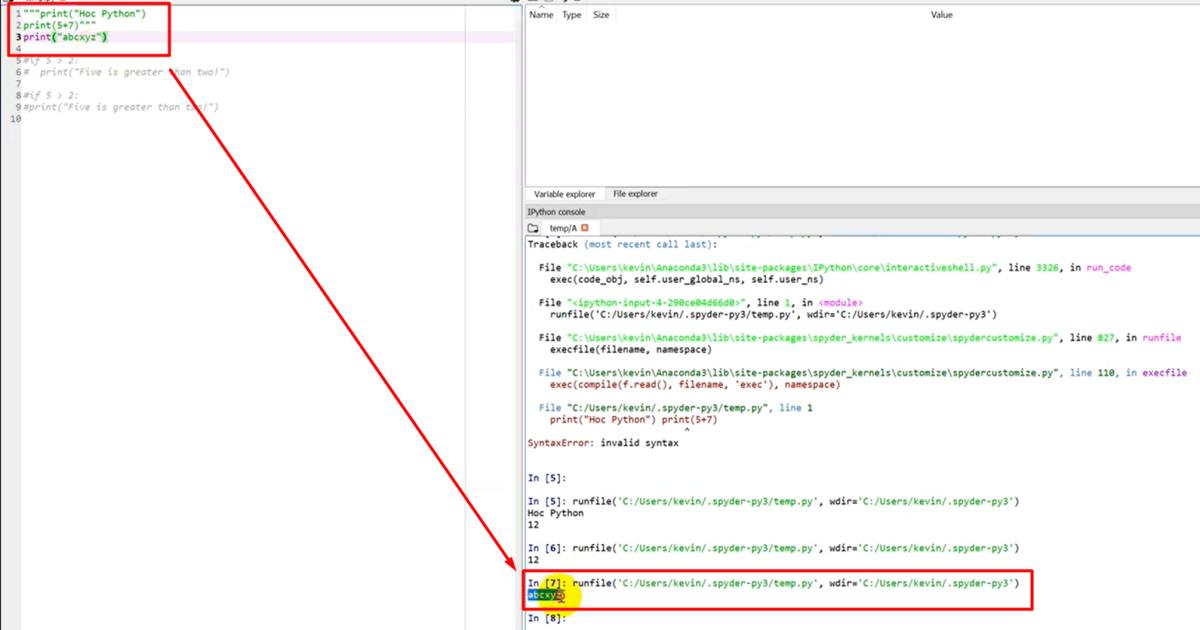 Lưu ý quan trọng và những quy tắc đầu tiên trong Python