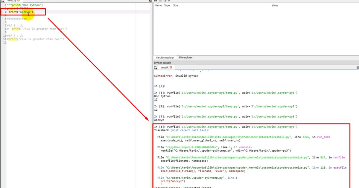 Lưu ý quan trọng và những quy tắc đầu tiên trong Python