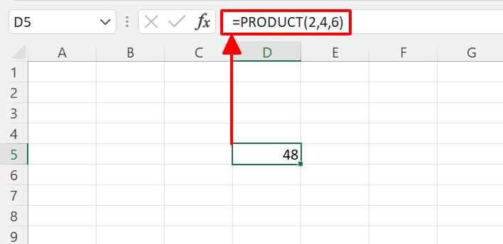 Hướng dẫn cách sử dụng nhanh hàm PRODUCT - hàm nhân trong Excel 1