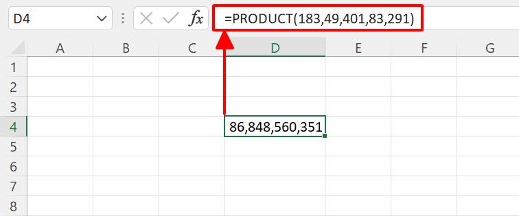 Hướng dẫn cách sử dụng nhanh hàm PRODUCT - hàm nhân trong Excel 2