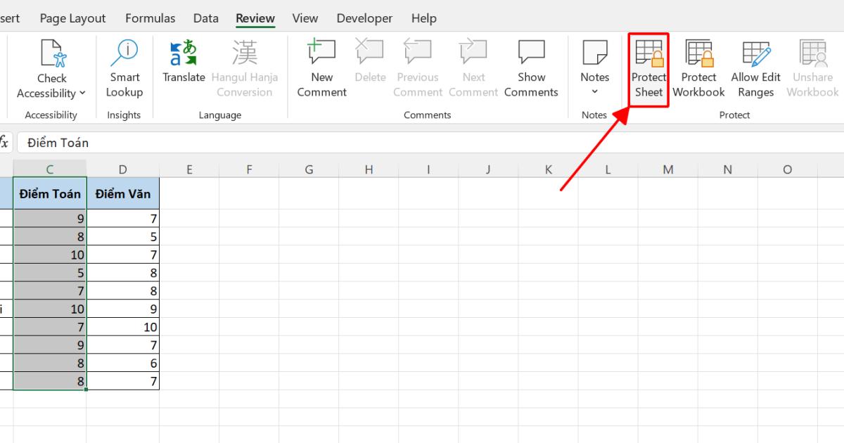 Hướng dẫn khóa cột trong Excel siêu đơn giản để bảo vệ dữ liệu của bạn 4