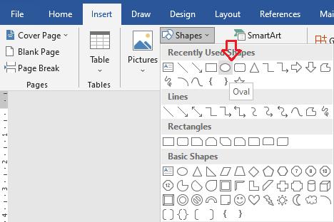 Cách khoanh tròn đáp án trong Word