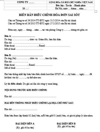bien-ban-dieu-chinh-hoa-don