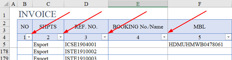 Hướng dẫn cách sử dụng bộ lọc dữ liệu Filter trong Excel