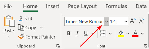 thao-tac-thay-doi-font-chu-trong-excel