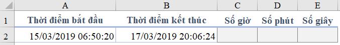 Hướng dẫn cách tính khoảng cách giữa 2 thời điểm trong Excel