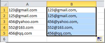 Cách thay thế, loại bỏ, thêm, phân tách ô... bằng dấu phẩy trong Excel