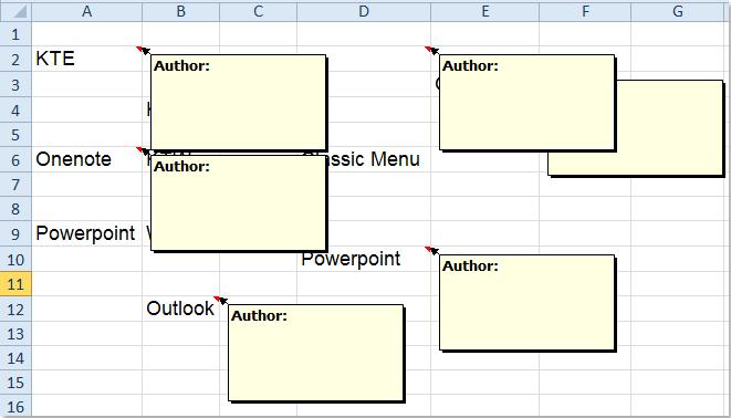Vị trí nhận xét về mặc định