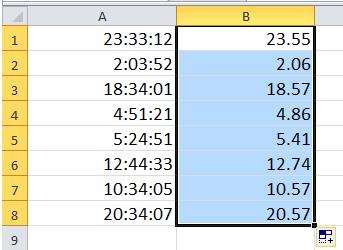 Cách tính toán, định dạng và chuyển đổi thời gian trong Excel