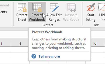 Excel Protect Workbook