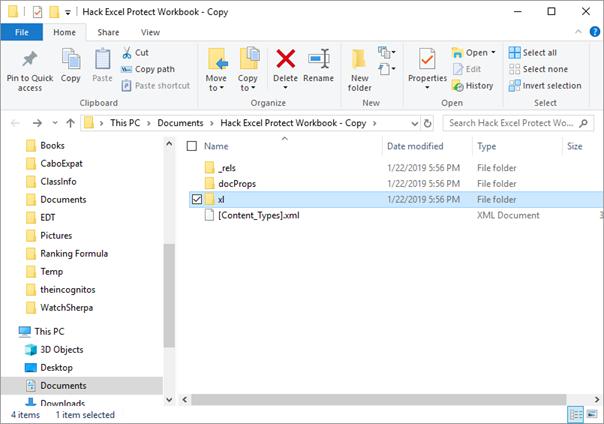 Cách hack tính năng Excel Protect Workbook khi lỡ quên password