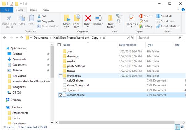 Cách hack tính năng Excel Protect Workbook khi lỡ quên password