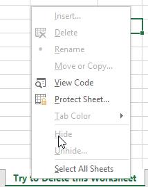 Các tính năng của Excel Protect Workbook