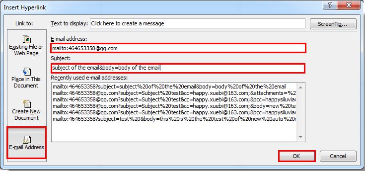Cách tự động gửi email với Hyperlink trong Excel