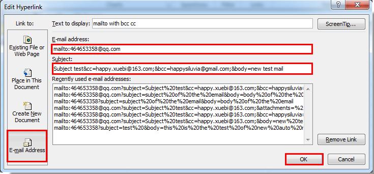 Cách tự động gửi email với Hyperlink trong Excel