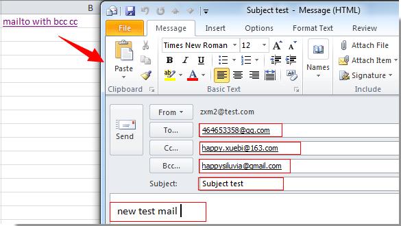 Cách tự động gửi email với Hyperlink trong Excel