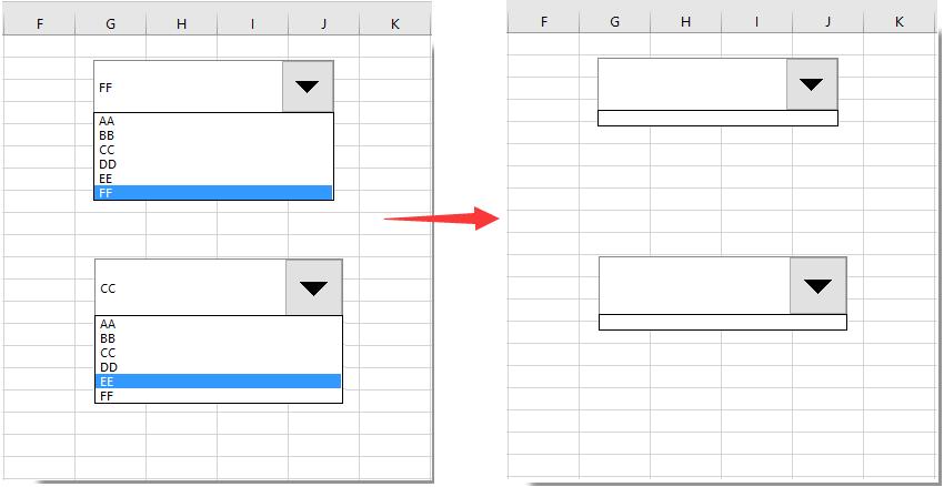 Cách xóa nội dung xóa nội dung của combo box bằng mã VBA