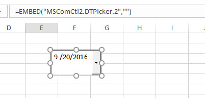 Cách tạo nút chọn ngày trong Excel với Date and Time Picker Control 4