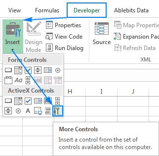 Cách tạo nút chọn ngày trong Excel với Date and Time Picker Control 2