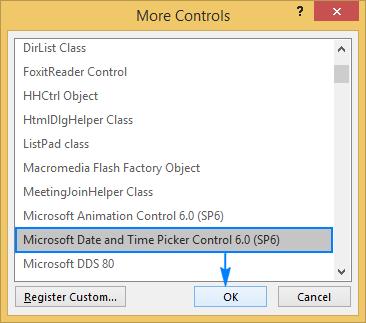 Cách tạo nút chọn ngày trong Excel với Date and Time Picker Control 3