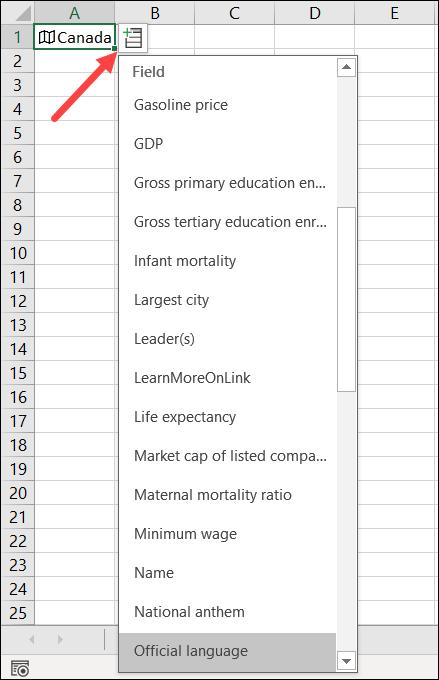 click vào biểu tượng Insert Data