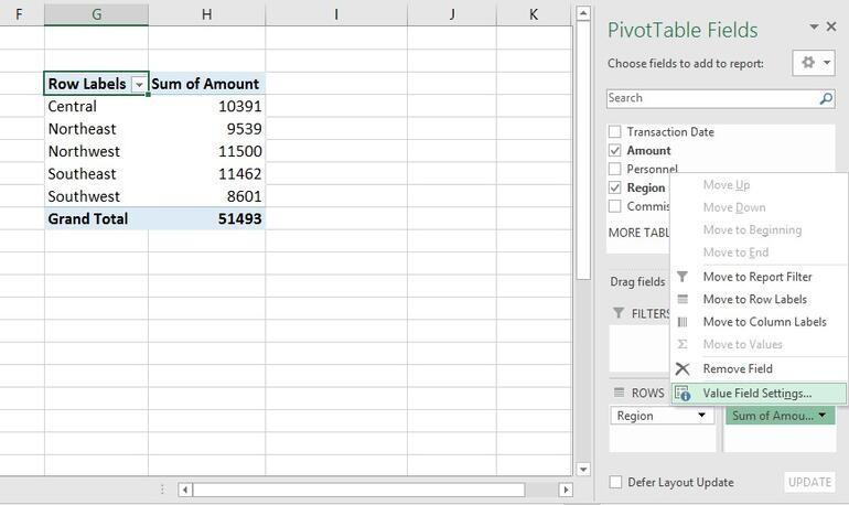 Thay đổi tổng hợp mặc định.