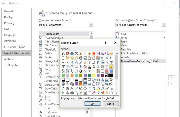 Cách thêm macro Office vào thanh công cụ QAT
