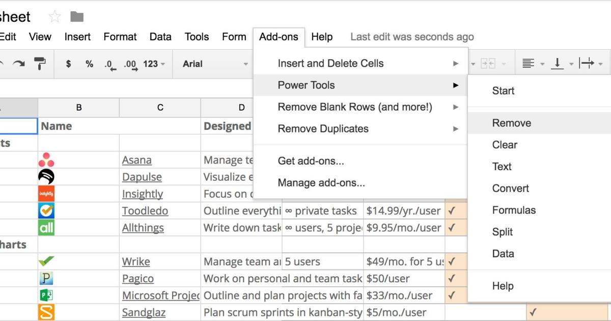 Cách thêm và xóa các tiện ích bổ sung trong Google Sheets